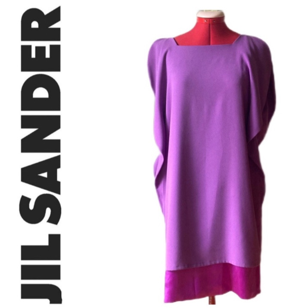 JIL SANDER purple dress size 34